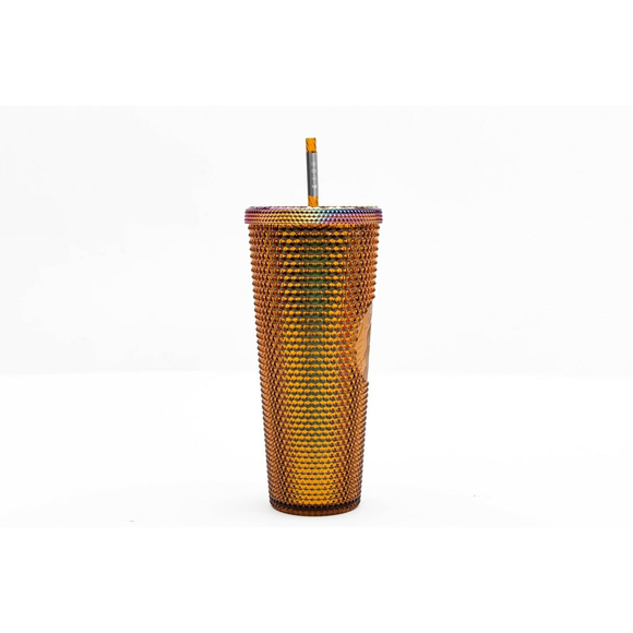 Limited Edition Starbucks 2021 50th Anniversary Gold Tumbler 24 oz. Cold Cup - Picture 6 of 10